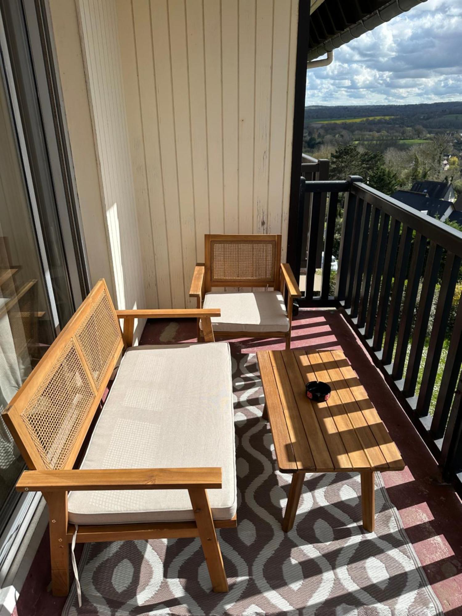 Appartement Terrasse Vue Mer/Campagne 블롱빌 쉬르 메르 외부 사진